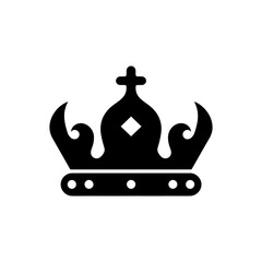 Baroque regalia crown icon