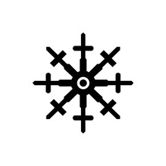 Snowy spectra snowflake icon