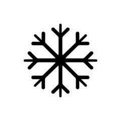 Snowy swirl snowflake icon