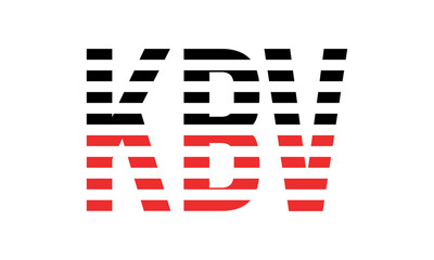 KBV three initial letter iconic line negative space minimal logo design vector template. monogram, abstract, wordmark, business, typography, minimalist, brand, company, flat, modern, unique, simple