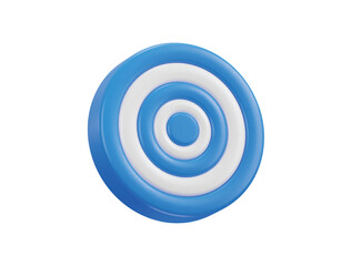 3d dart board icon for target vector illustration