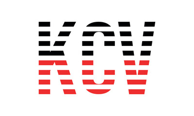 KCV three initial letter iconic line negative space minimal logo design vector template. monogram, abstract, wordmark, business, typography, minimalist, brand, company, flat, modern, unique, simple