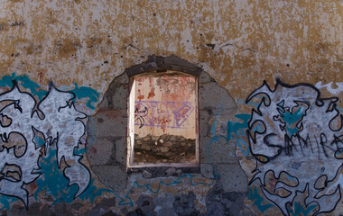 Ruined remains of Bateria de San Juan, artillery battery in San Juan neighbourhood, Las Palmas de Gran Canaria