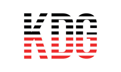 KDG three initial letter iconic line negative space minimal logo design vector template. monogram, abstract, wordmark, business, typography, minimalist, brand, company, flat, modern, unique, simple