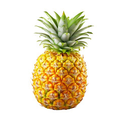 Fototapeta premium Pineapple With Green Leaves