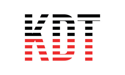 KDT three initial letter iconic line negative space minimal logo design vector template. monogram, abstract, wordmark, business, typography, minimalist, brand, company, flat, modern, unique, simple