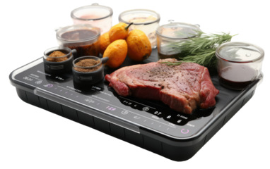 WiFi Enabled Thermometer Innovation on White or PNG Transparent Background.