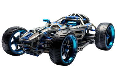 Ode to the Zooming Programmable RC Car on White or PNG Transparent Background.