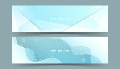banner background, gradient, set collection, colorful, blue and white, wave effect and slash . Abstract frame, EPS 10