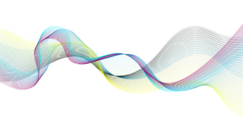 Abstract flowing wave lines background. Design element for technology, science, modern concept vector illustration