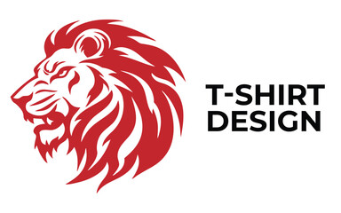 Lion head logo template. Vector illustration of a lion head.