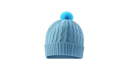 Bluetooth Beanie Streaming Music in a Cozy Winter on White or PNG Transparent Background.