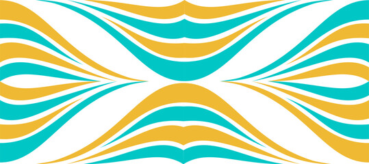 green yellow swirl curve wave decorative banner design background