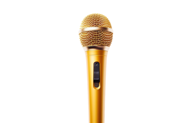 Musical Delight Microphone on White or PNG Transparent Background.