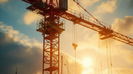 Whole project of tower crane in the project.