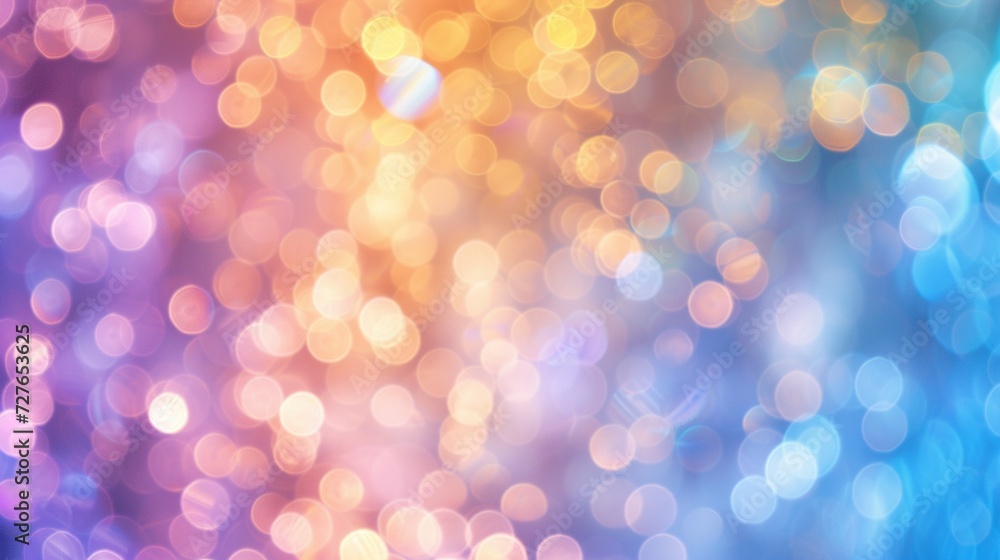 Poster abstract blur bokeh banner background rainbow colors generated by ai