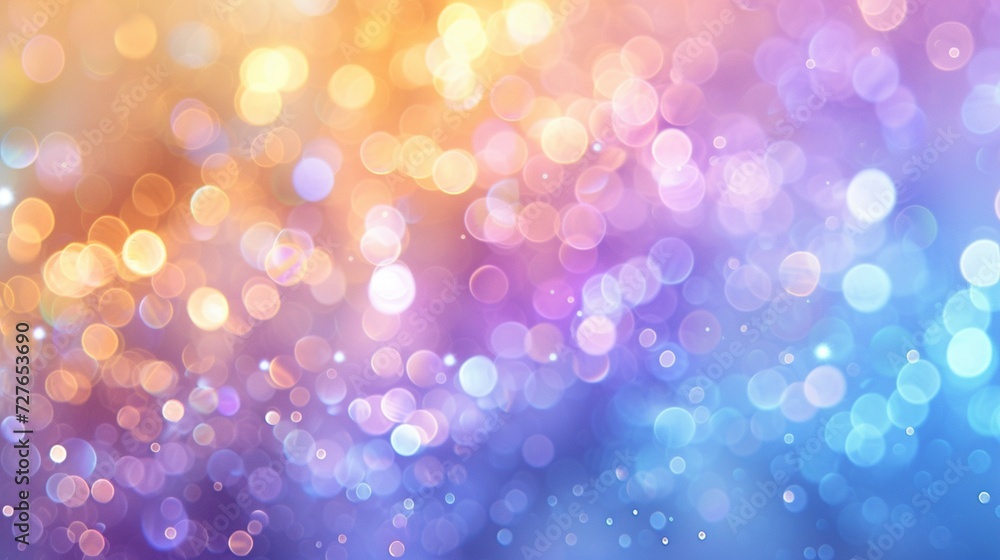 Poster abstract blur bokeh banner background rainbow colors generated by ai