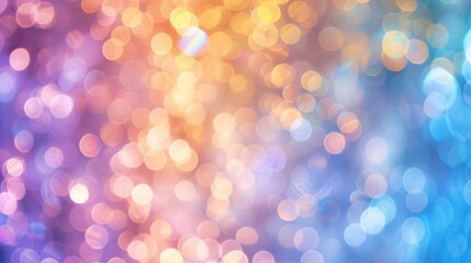 Fototapeta premium Abstract blur bokeh banner background Rainbow colors generated by ai