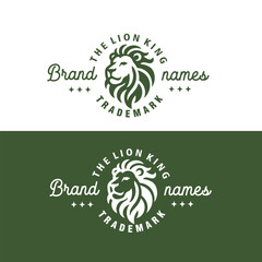 lion head logo design vector graphic template © Muhammad