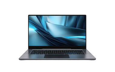 Effortless Style Feature Laptop on White or PNG Transparent Background.