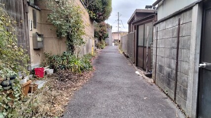This is a scenery near Kyoto University and Yoshida Shrine in Kyoto, Japan.