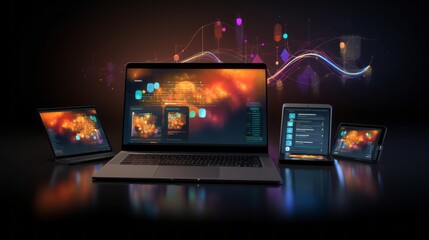 cross-platform website and mobile app development for laptops: coding with cutting-edge technology for responsive ui programming