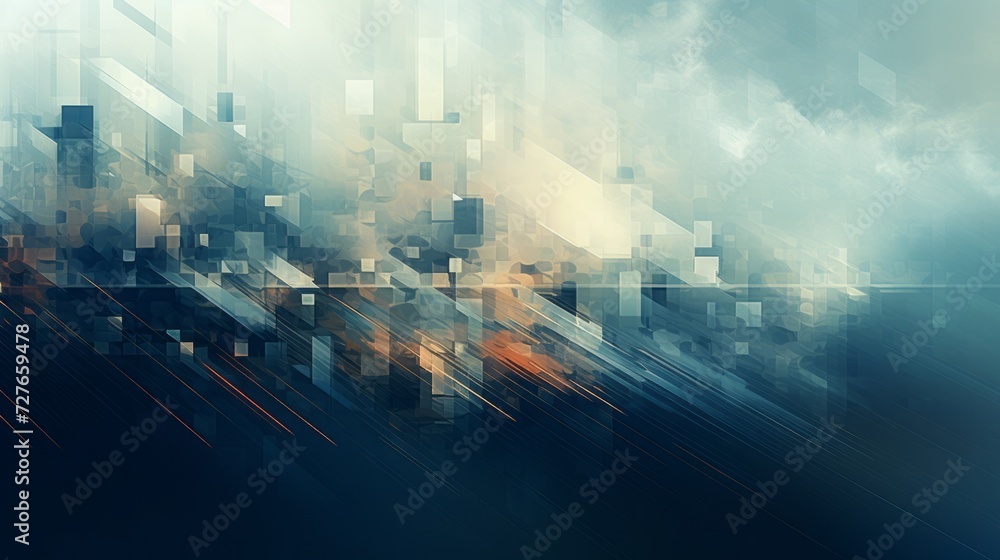 Wall mural vibrant digital abstract background illustrating dynamic patterns and colors