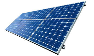 solar panels  isolated on transparent background