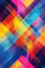 Colourful background from geometric shapes