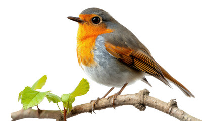 robin isolated on white