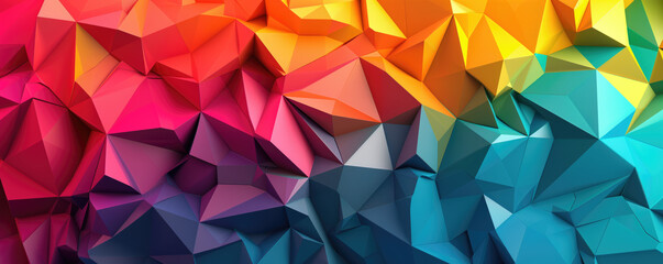 Colourful background from geometric shapes