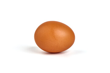 Chicken eggs, isolated on white background.