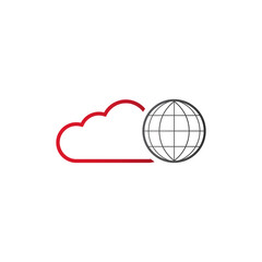 Cloud computing. Format PNG