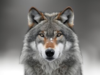 Fototapeta premium gray wolf portrait