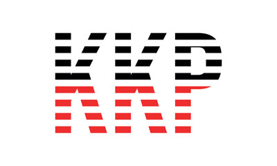 KKP three initial letter iconic line negative space minimal logo design vector template. monogram, abstract, wordmark, business, typography, minimalist, brand, company, flat, modern, unique, simple