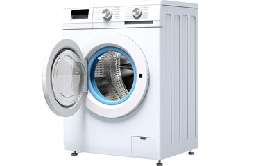 Laundry Innovation Washing Machine on White or PNG Transparent Background.