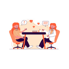 Online Mecidal Consultan - Flat Design