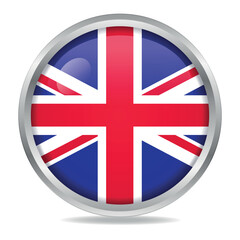 Uk flag in rectangle square and circle