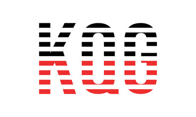 KQG three initial letter iconic line negative space minimal logo design vector template. monogram, abstract, wordmark, business, typography, minimalist, brand, company, flat, modern, unique, simple