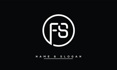 FS,  SF,  F,  S  Abstract  Letters  Logo  Monogram