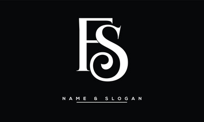 FS,  SF,  F,  S  Abstract  Letters  Logo  Monogram