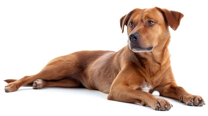 A loyal dog poses with an alert gaze, a subject of AI Generative companionship