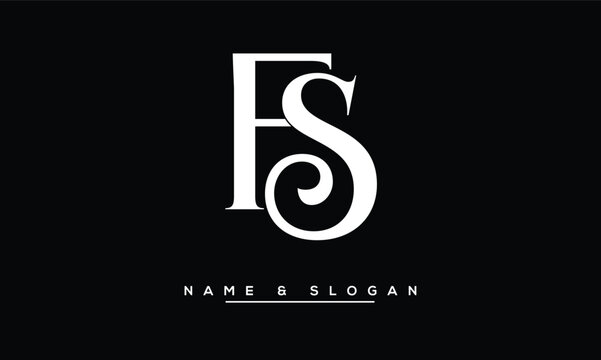 FS,  SF,  F,  S  Abstract  Letters  Logo  Monogram