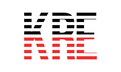 KRE three initial letter iconic line negative space minimal logo design vector template. monogram, abstract, wordmark, business, typography, minimalist, brand, company, flat, modern, unique, simple