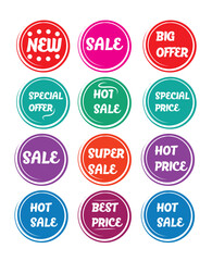 Exclusive offer tag designs.