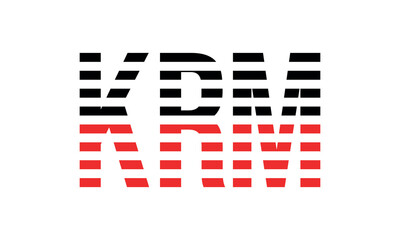 KRM three initial letter iconic line negative space minimal logo design vector template. monogram, abstract, wordmark, business, typography, minimalist, brand, company, flat, modern, unique, simple