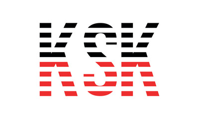 KSK three initial letter iconic line negative space minimal logo design vector template. monogram, abstract, wordmark, business, typography, minimalist, brand, company, flat, modern, unique, simple