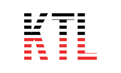 KTL three initial letter iconic line negative space minimal logo design vector template. monogram, abstract, wordmark, business, typography, minimalist, brand, company, flat, modern, unique, simple