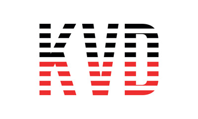 KVD three initial letter iconic line negative space minimal logo design vector template. monogram, abstract, wordmark, business, typography, minimalist, brand, company, flat, modern, unique, simple