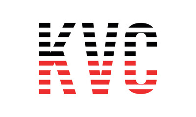 KVC three initial letter iconic line negative space minimal logo design vector template. monogram, abstract, wordmark, business, typography, minimalist, brand, company, flat, modern, unique, simple